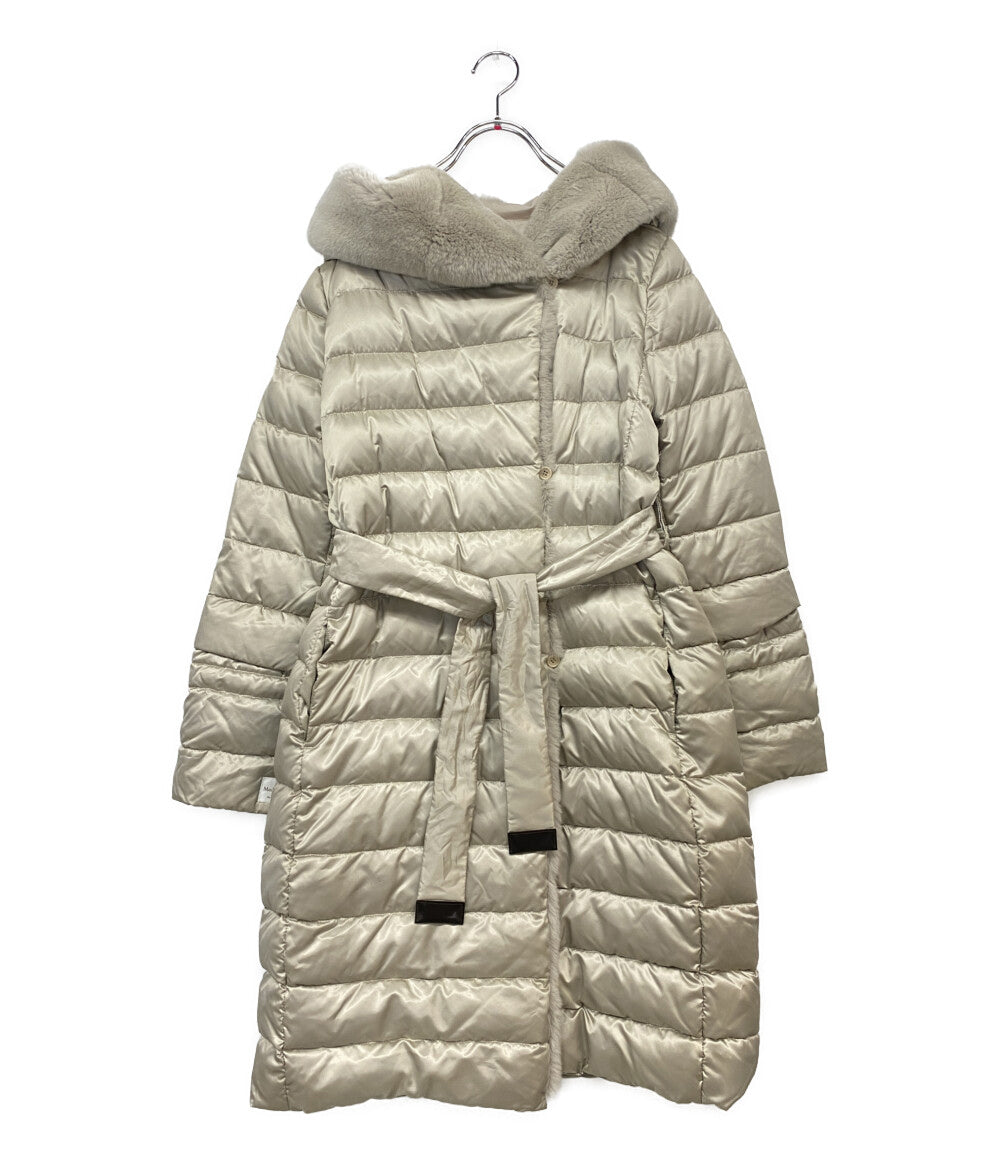 MAX MARA コート リバーシブル ダウンコート ベージュ ファー サイズ40