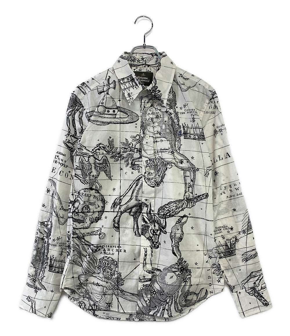 ヴィヴィアンウエストウッド 長袖シャツ 総柄 メンズ SIZE 46 VIVIENNE