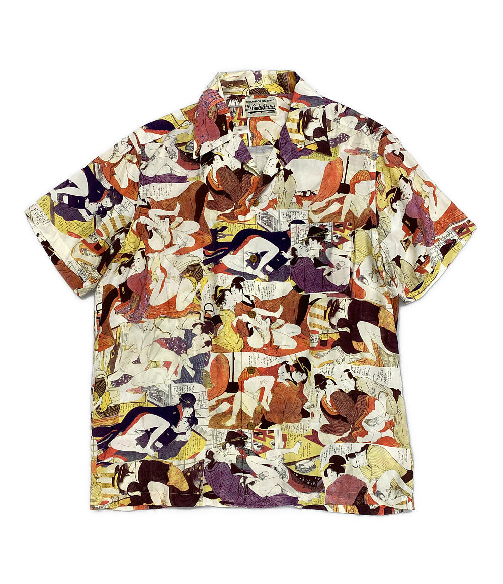 WACKO MARIA 半袖シャツ 春画 オープンカラー 19SS メンズ SIZE M
