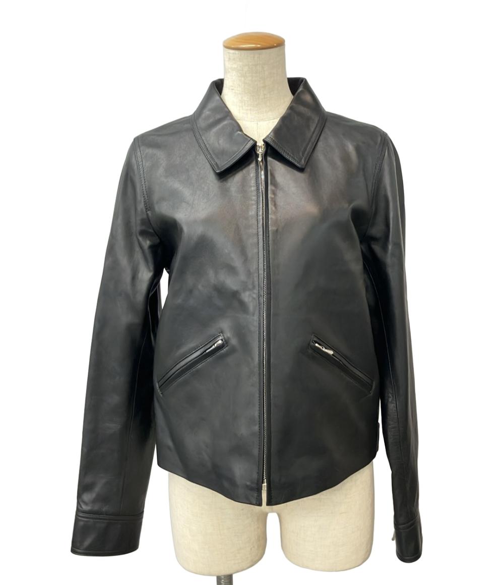 美品 アニエスベー レザージャケット レディース SIZE 38 (S) agnes b