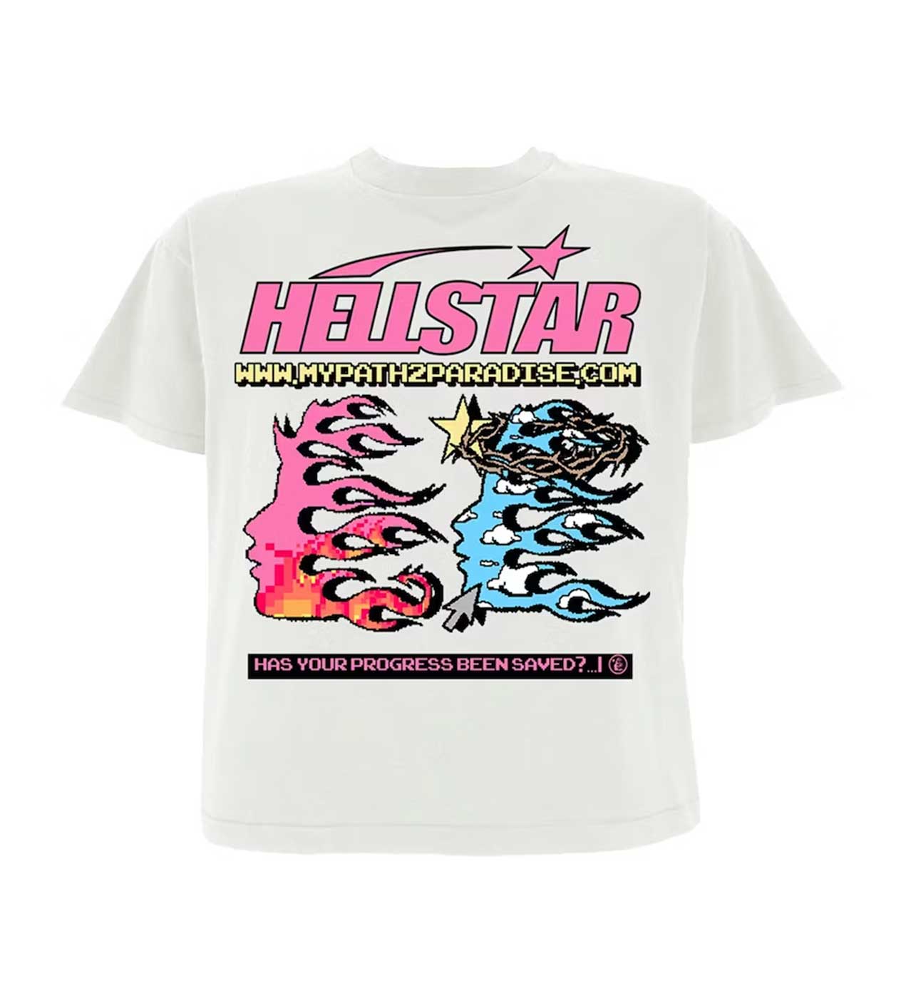 Hellstar Studios Pixel Tee White | Restock AR