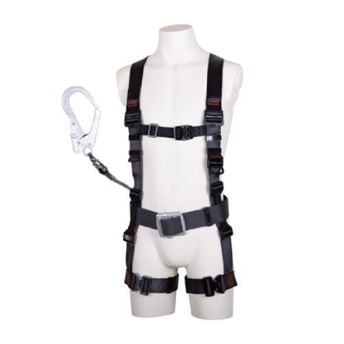 藤井電工 墜落制止用器具(ﾌﾙﾊｰﾈｽ/巻取式ﾗﾝﾔｰﾄﾞ付) TH-506-CR93SV-OT-R23