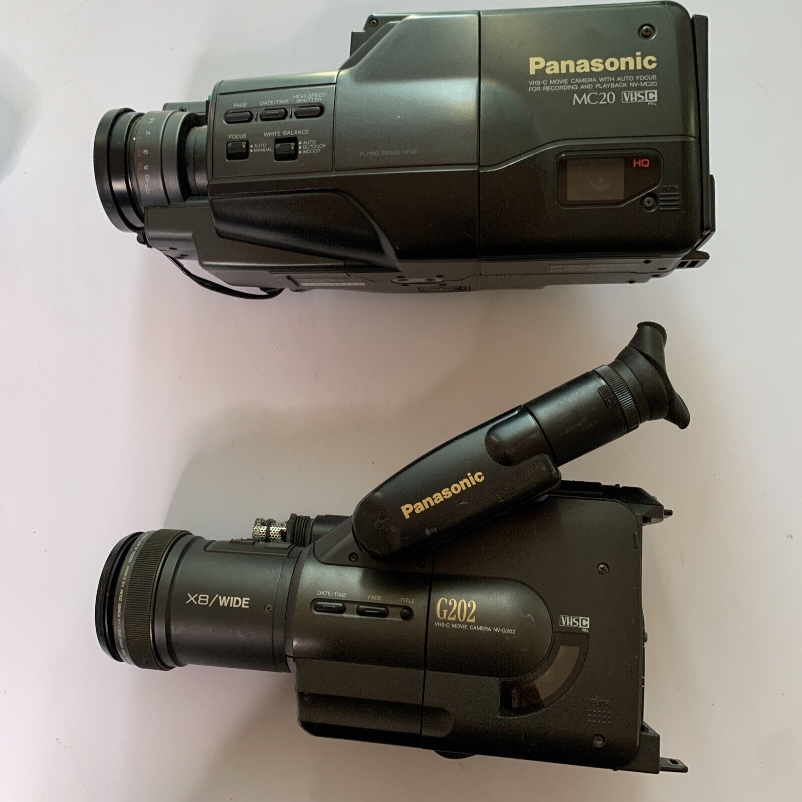 Panasonic NV-MC20A + NV-G202A VHS-C Camcorder *For Parts Or Repair