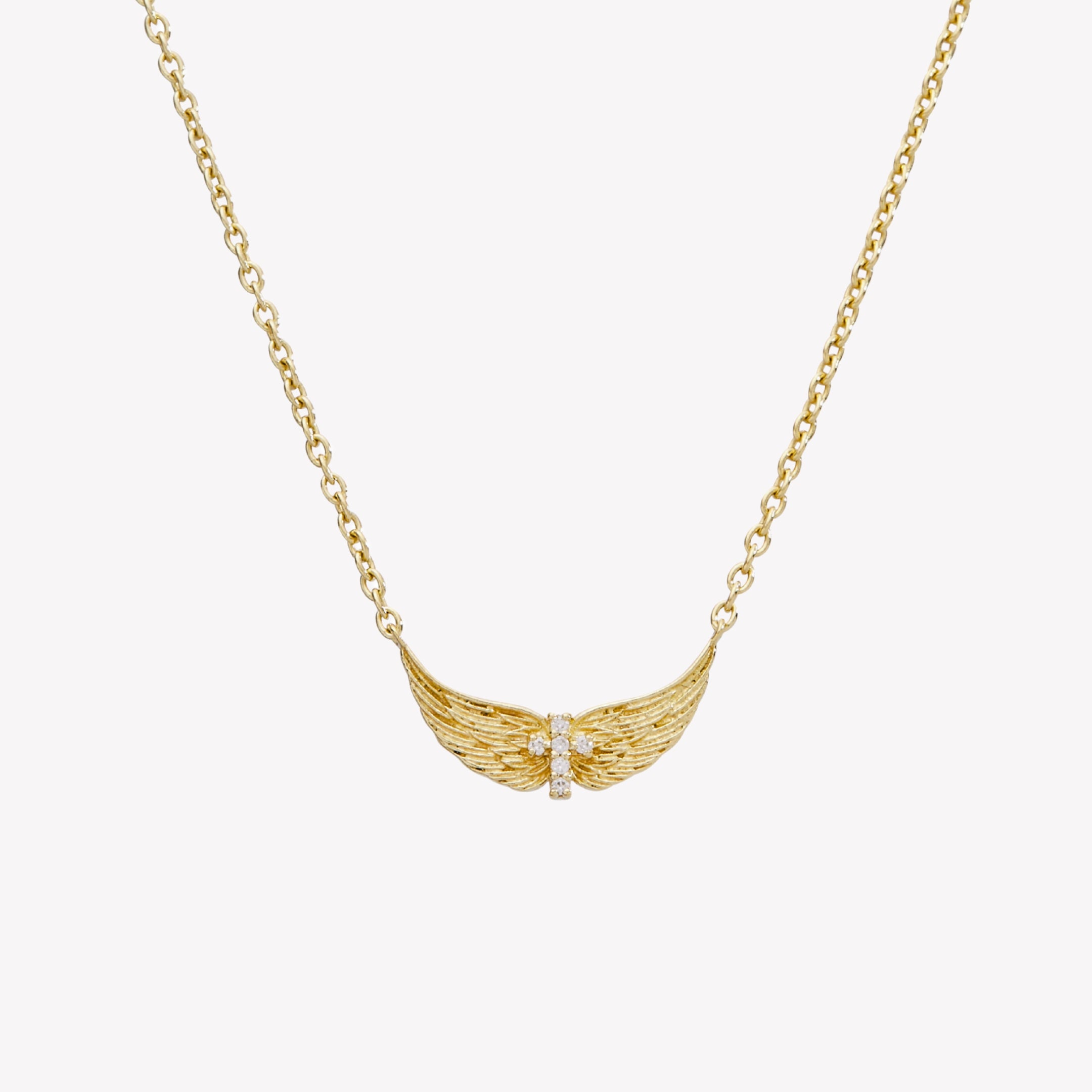 Divine Wings Mini Cross Necklace | Rizen Jewelry