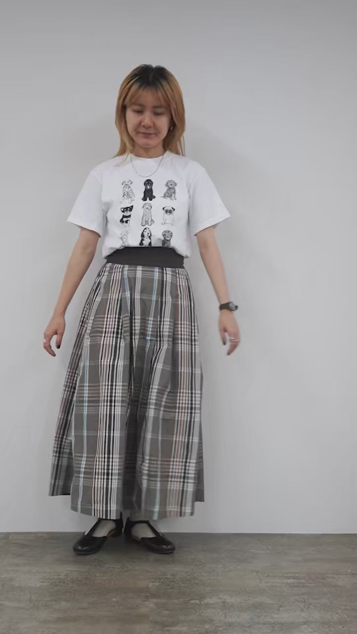 KELEN（ケレン） FELINA チェック Aライン スカート / フレア ロング