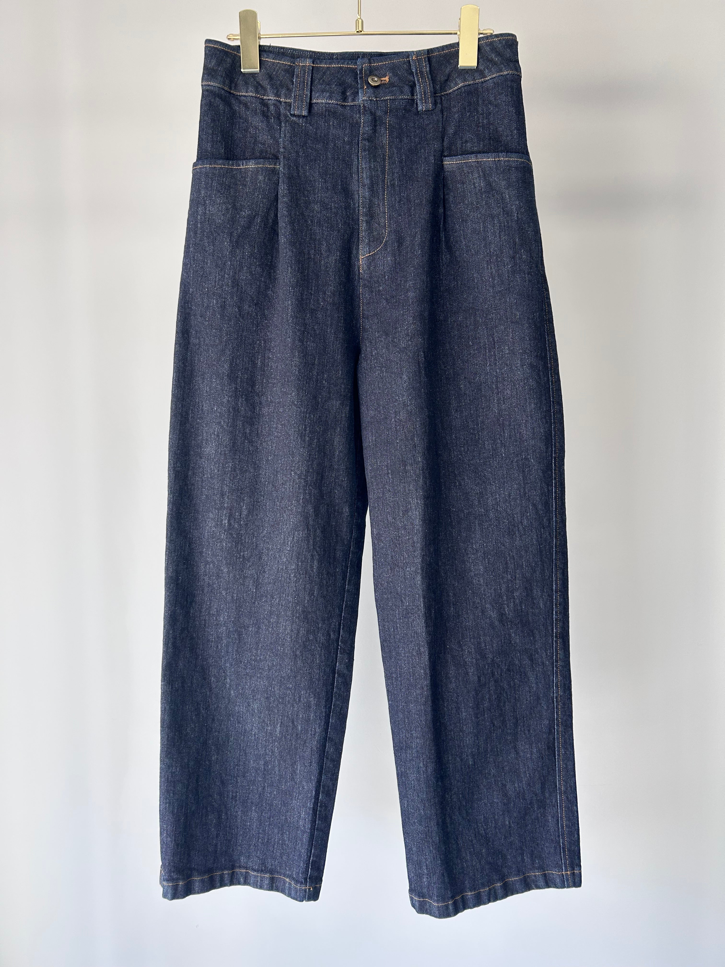 MARGAUX VINTAGE】ワンウォッシュデニムパンツ/MG PT-25069-A