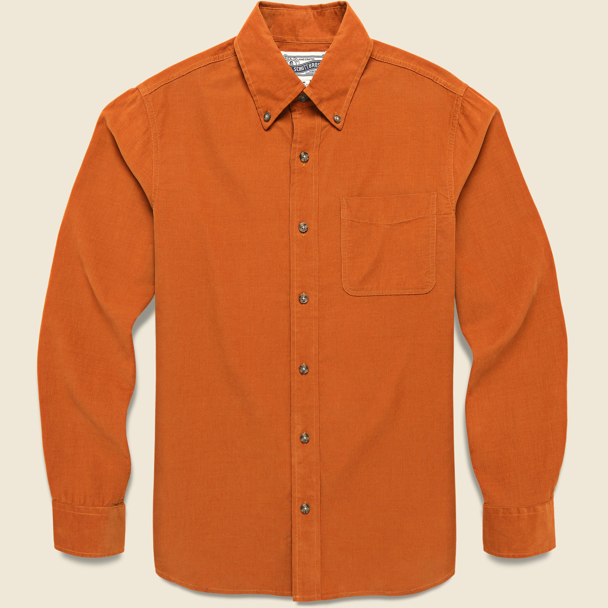Pinwale Corduroy Shirt - Rust