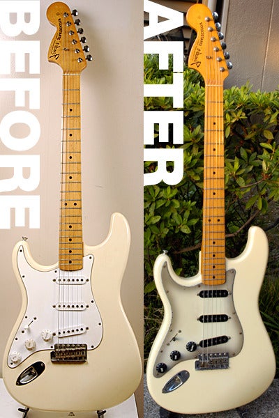 Fender Jimi Hendrix Tribute Stratocaster Modify | ashteiのギター改造記