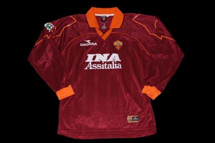 AS Roma 1999/2000 HOME ＃8 NAKATA | Pomerasky Football Shirts