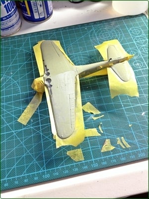 フジミ 1/72 隼Ⅰ型'加藤隊長機'その8 胴体下面塗装 | 海と空と航空機