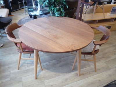 KASIWA 柏木工 飛騨高山の家具 ラウンド ダイニングテーブル 3点セット