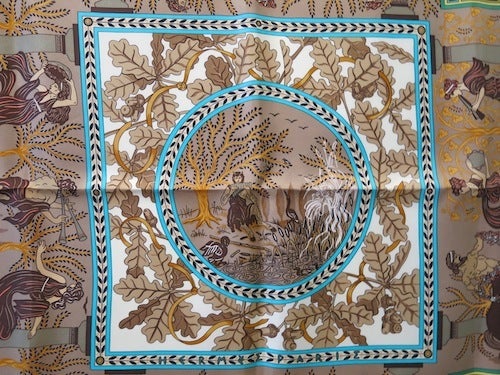 HERMES ヴィンテージ エルメス スカーフ 1996年 Musique Des Dieux