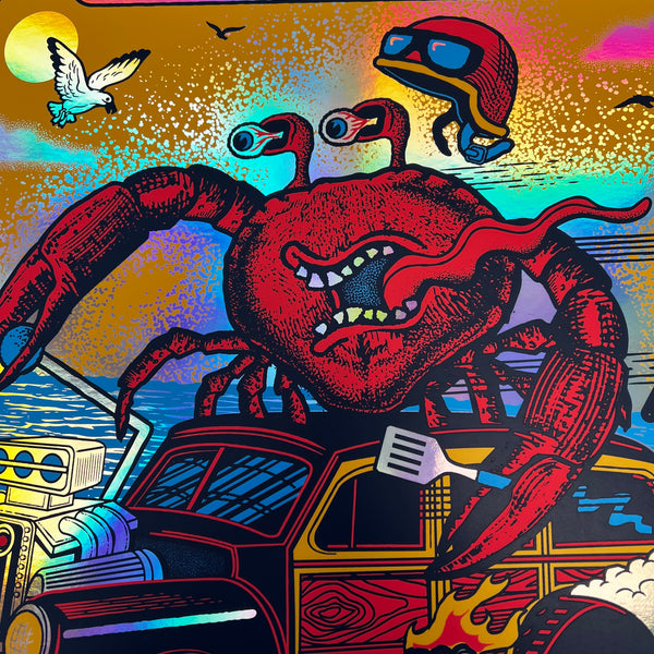 Oceans Calling 2025 (Rainbow Foil) - Status Serigraph