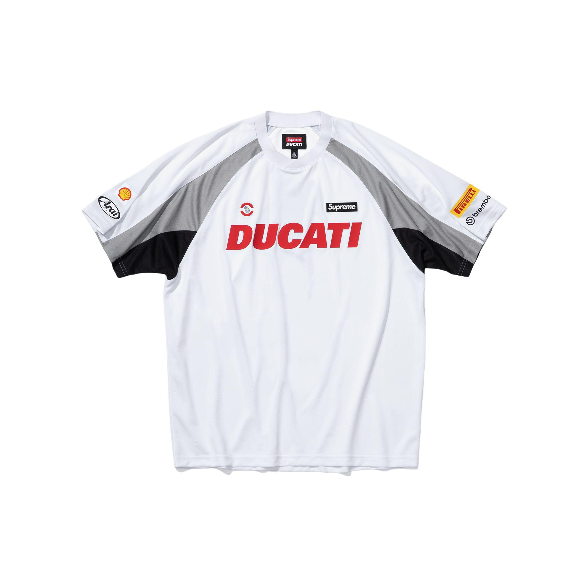 Supreme x Ducati Soccer Jersey White (SS24) – STEALPLUG KL