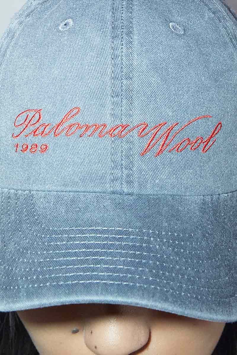 PALOMA WOOL | SPAH CAP / BLUE 製品染めロゴキャップ – STOCK