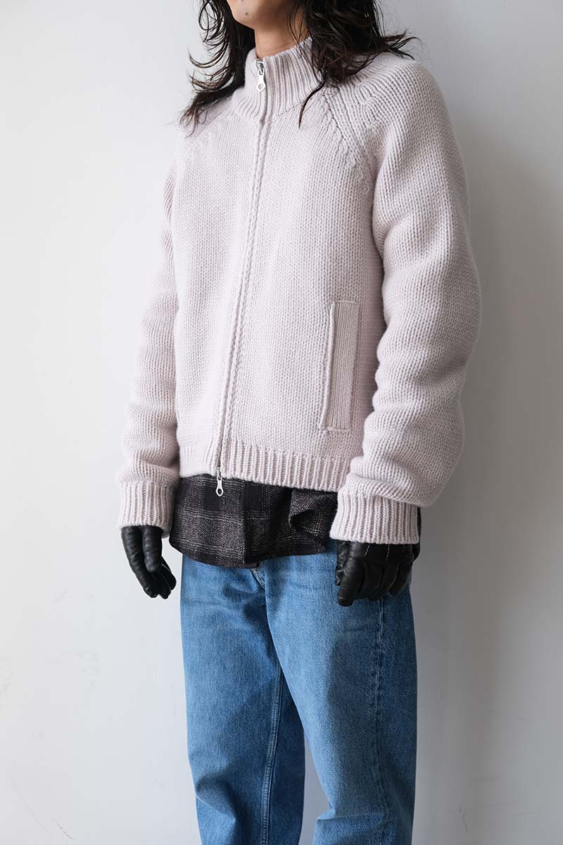 OUR LEGACY | ULTRA ZIP FUNNEL / JET BLACK ISELS WOOL クロップド