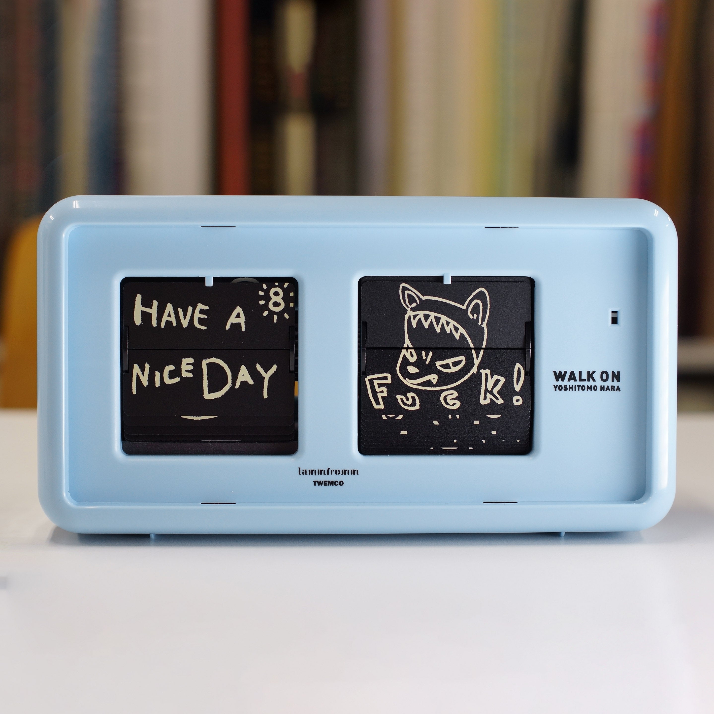 Yoshitomo Nara Walk On Flip Clock - Blue – MoMA Design Store