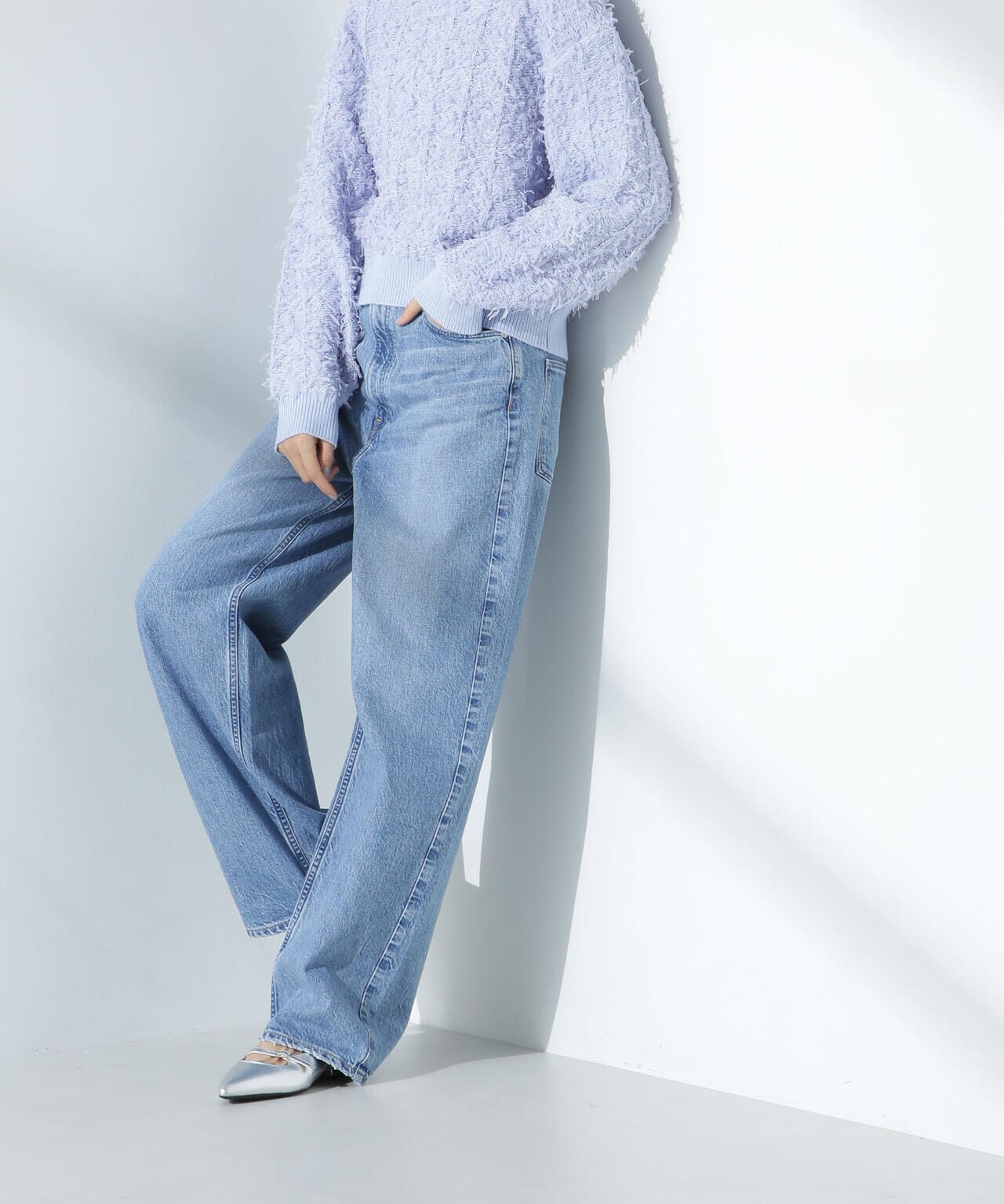 upper hights / THE GARNET ハイライズ ワイド テーパード デニム