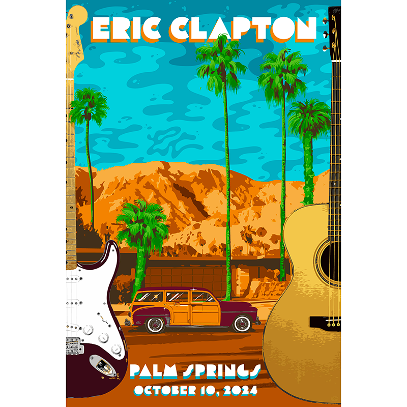 Eric Clapton - 2024 Palm Springs Poster
