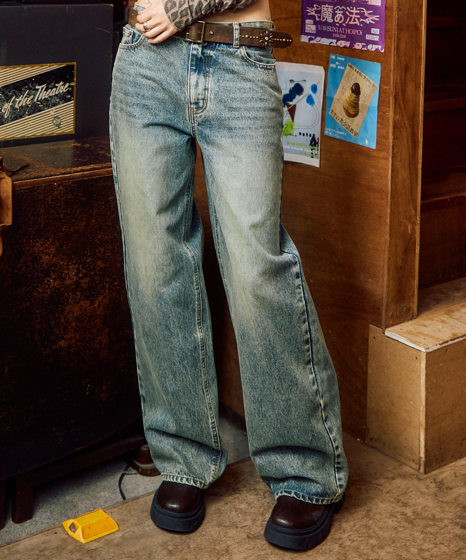 ヴィンテージJ/Wストレートデニムパンツ｜ACLENT（アクレント）