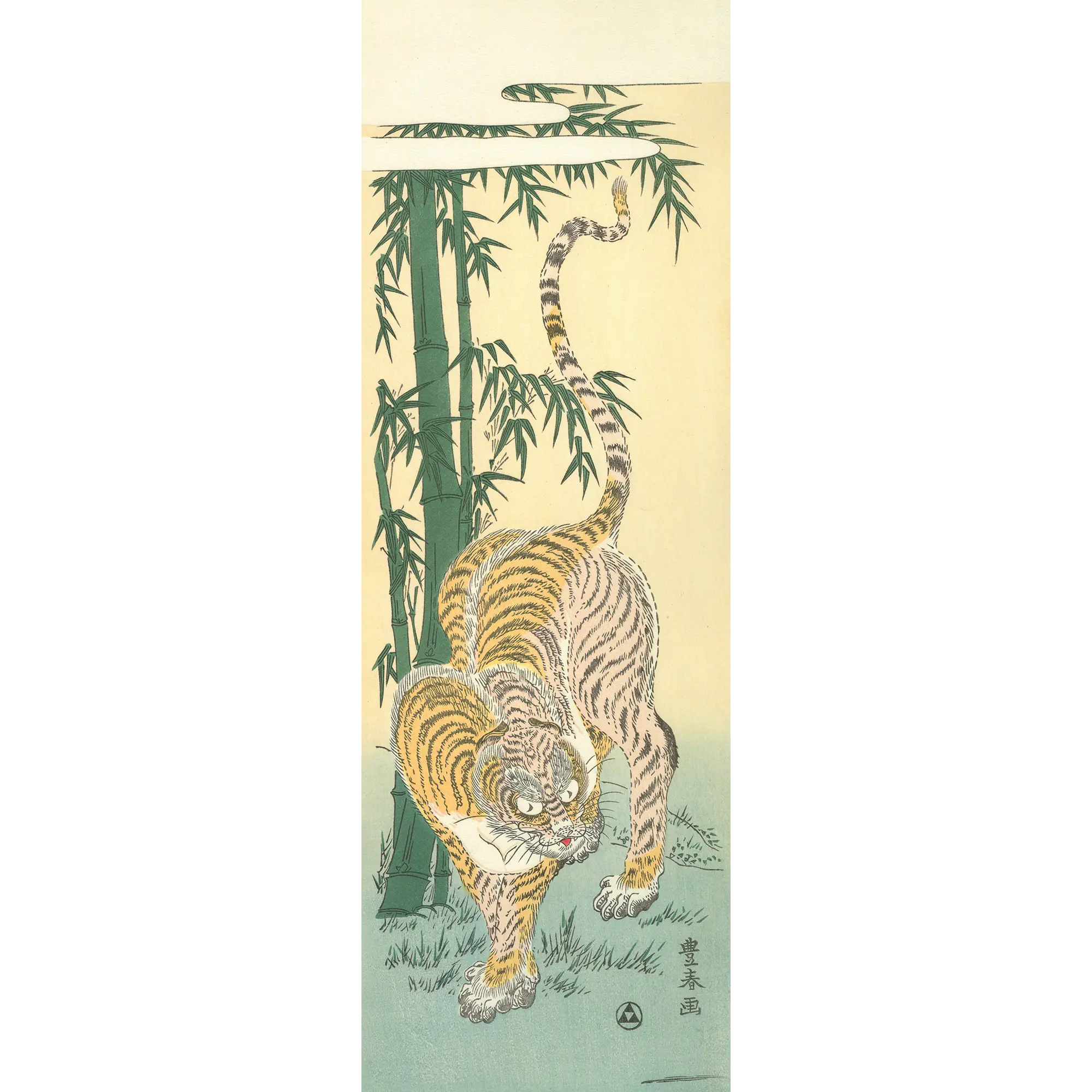 Utagawa Toyoharu（歌川豊春） 歌川豊春「竹に虎」｜オンラインストア