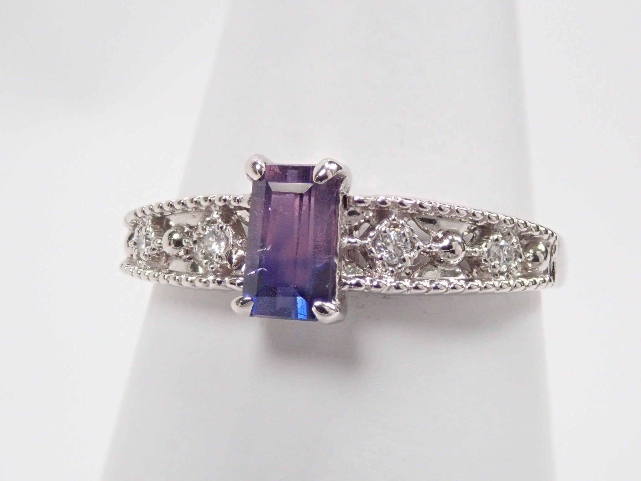 Pt900バイカラーサファイア0.634ct リング