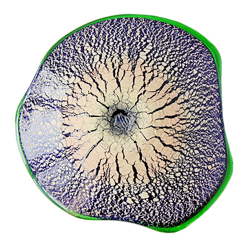 稲嶺盛吉（宙吹ガラス工房 虹）作 土紋皿