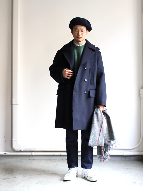 AURALEE オーラリー BEAVER MELTON P-COAT,ビーバーメルトンPコー