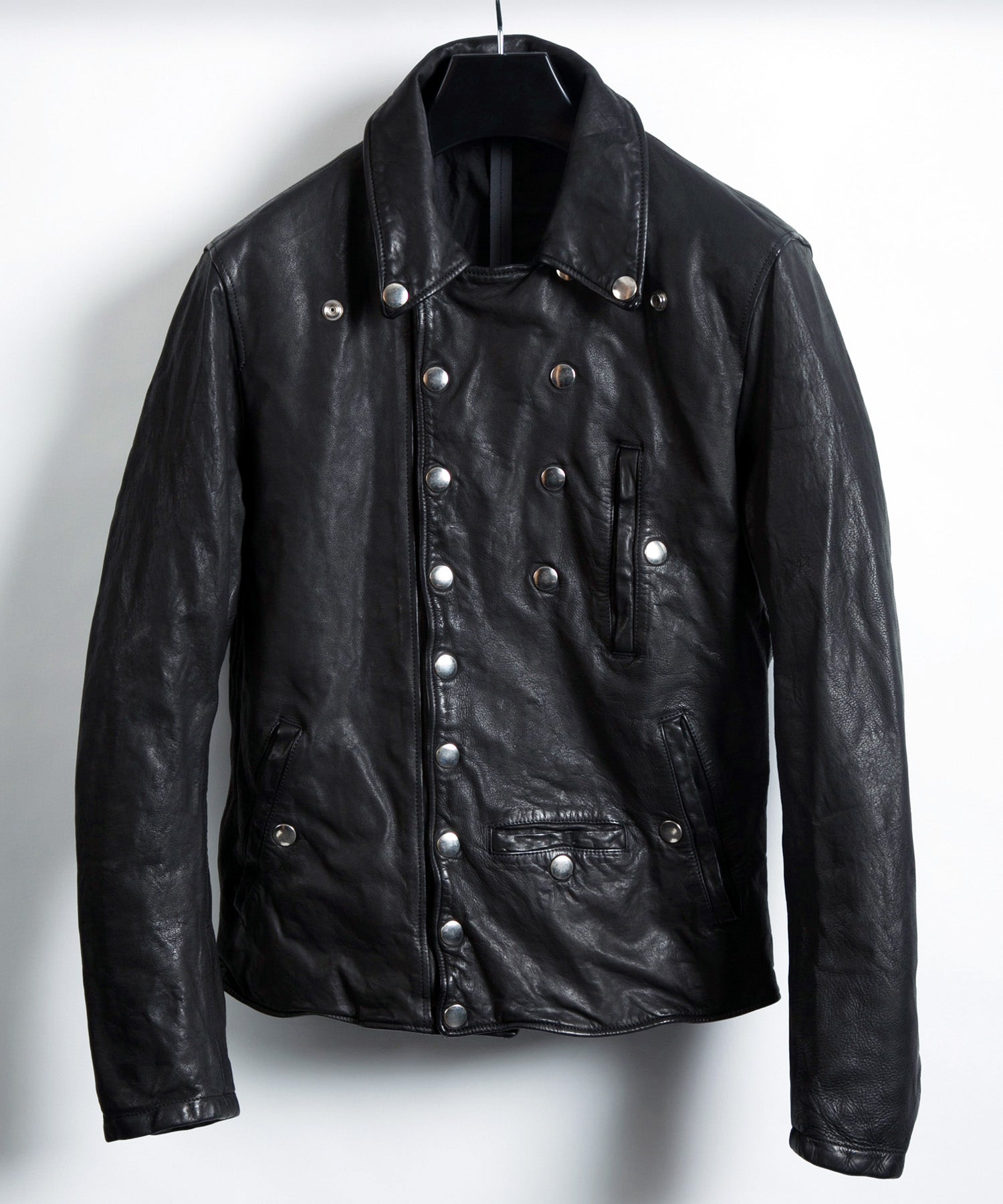 地生フルタンニンステア 製品染め ダブルライダース ナポレオン