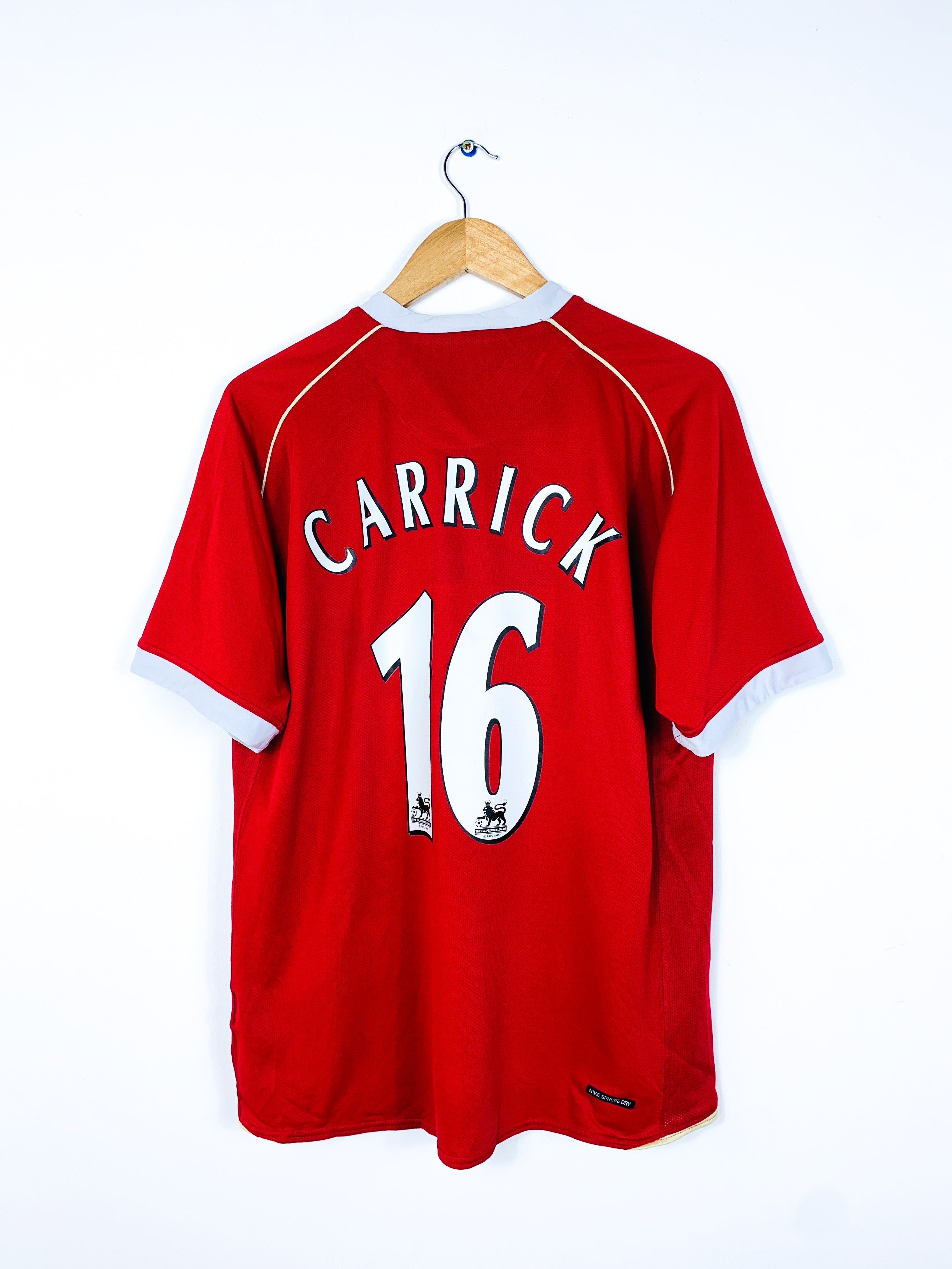 MANCHESTER UNITED 2006/2007 HOME SHIRT #16 CARRICK – Stunner
