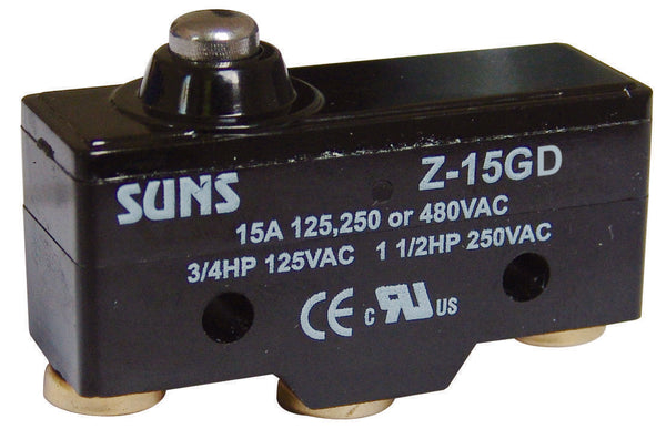 SUNS International Z-15GD Plunger 15A Micro Switch – Industrial Direct