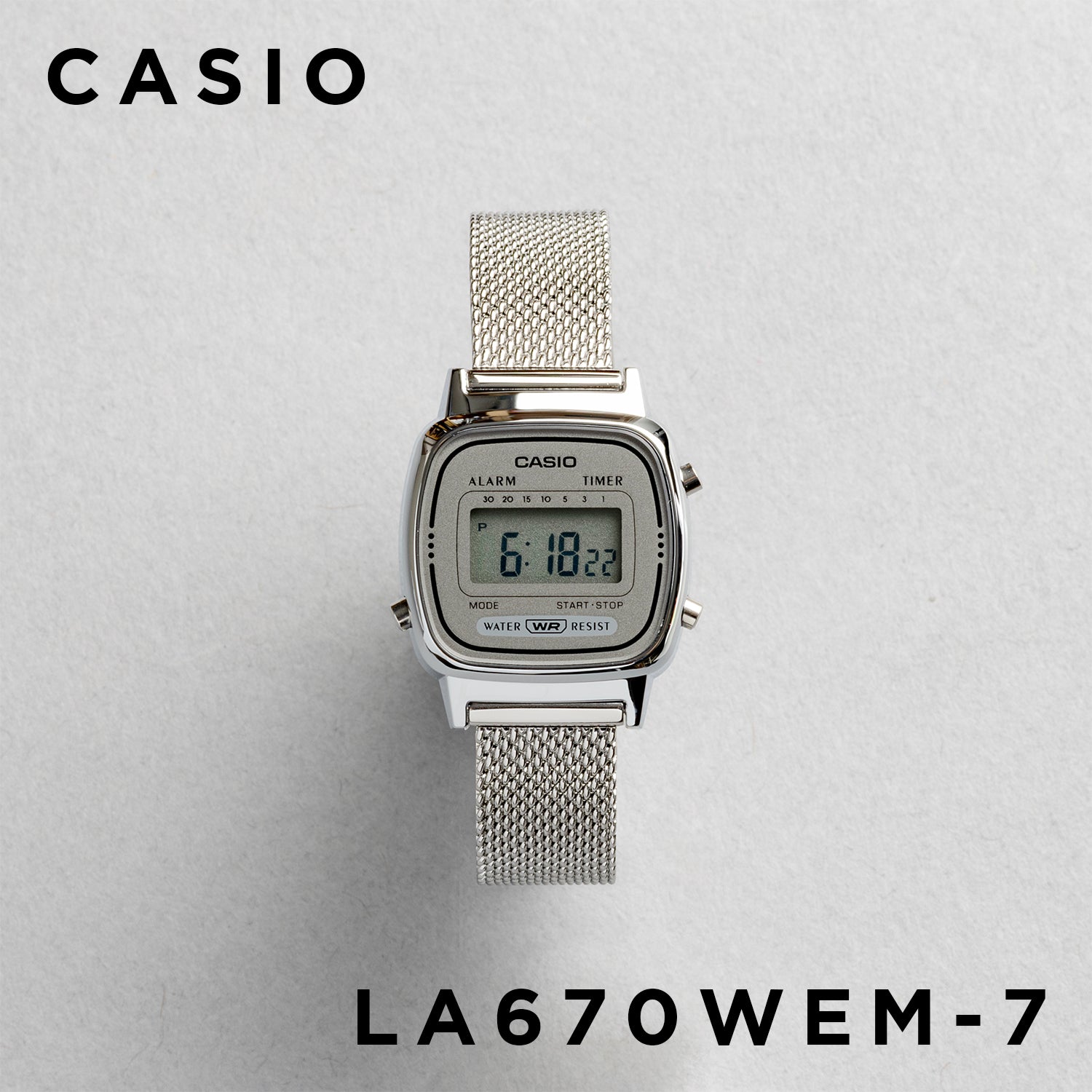 CASIO カシオ LA670WEM-7 レディース 腕時計 日常生活用防水 10年保証