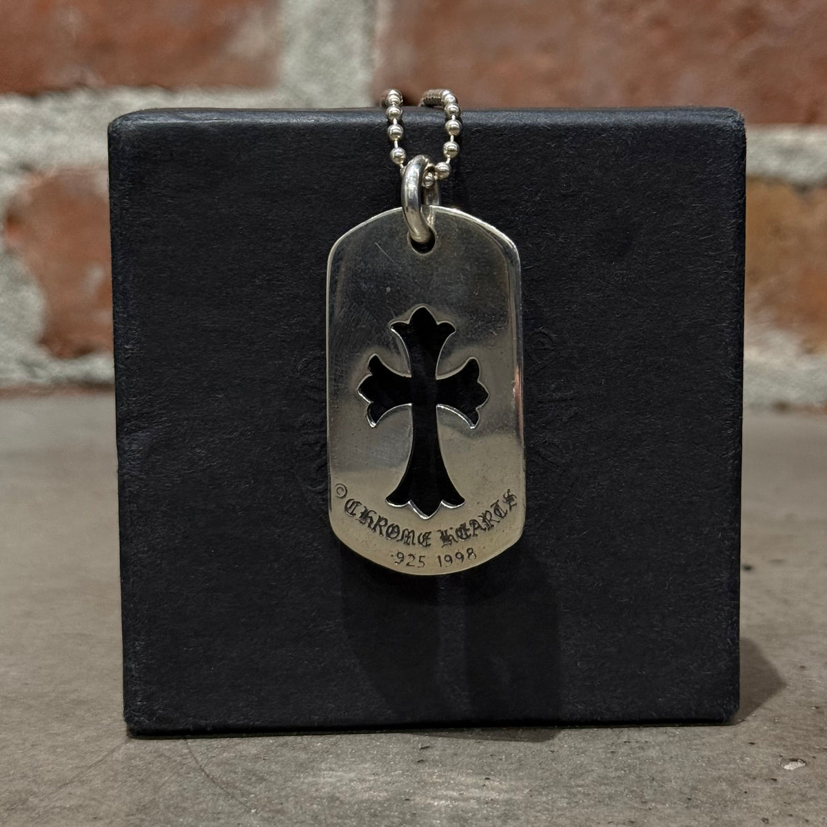 CHROME HEARTS LARGE CROSS DOGTAG 'SILVER' – Sadō Room