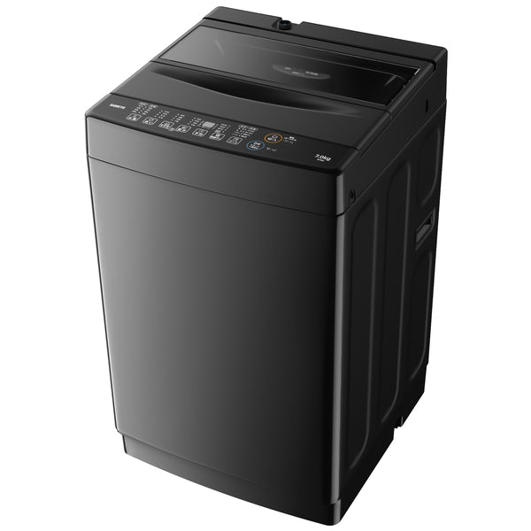 SAMKYO 洗濯機 7kg 全自動 一人暮らし 幅51cm 最短10分洗濯 透明ガラス