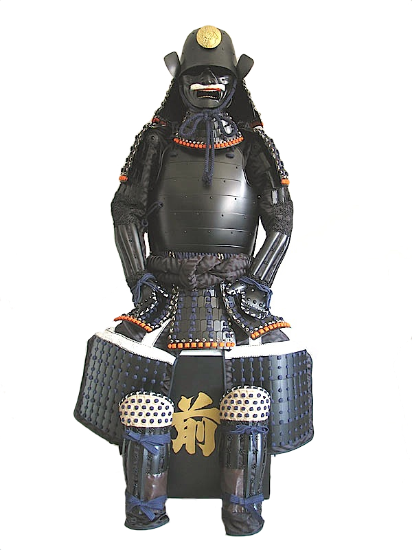 鎧兜甲冑等身大】頭形兜 黒塗 鋲綴桶側二枚胴具足 | 甲冑工房 武寿