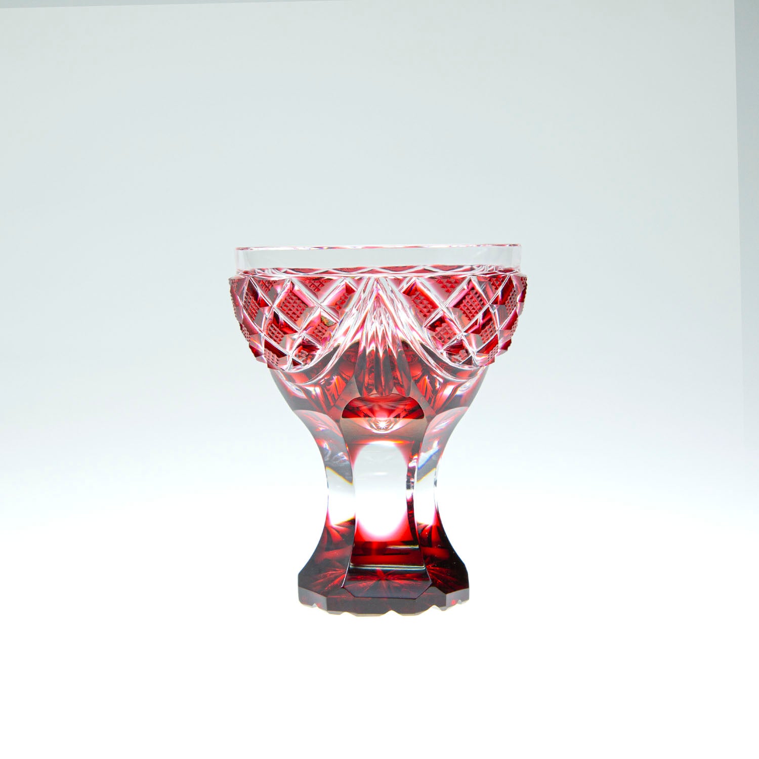 島津薩摩切子】 創作 馬上杯 – ㈱島津興業 島津薩摩切子