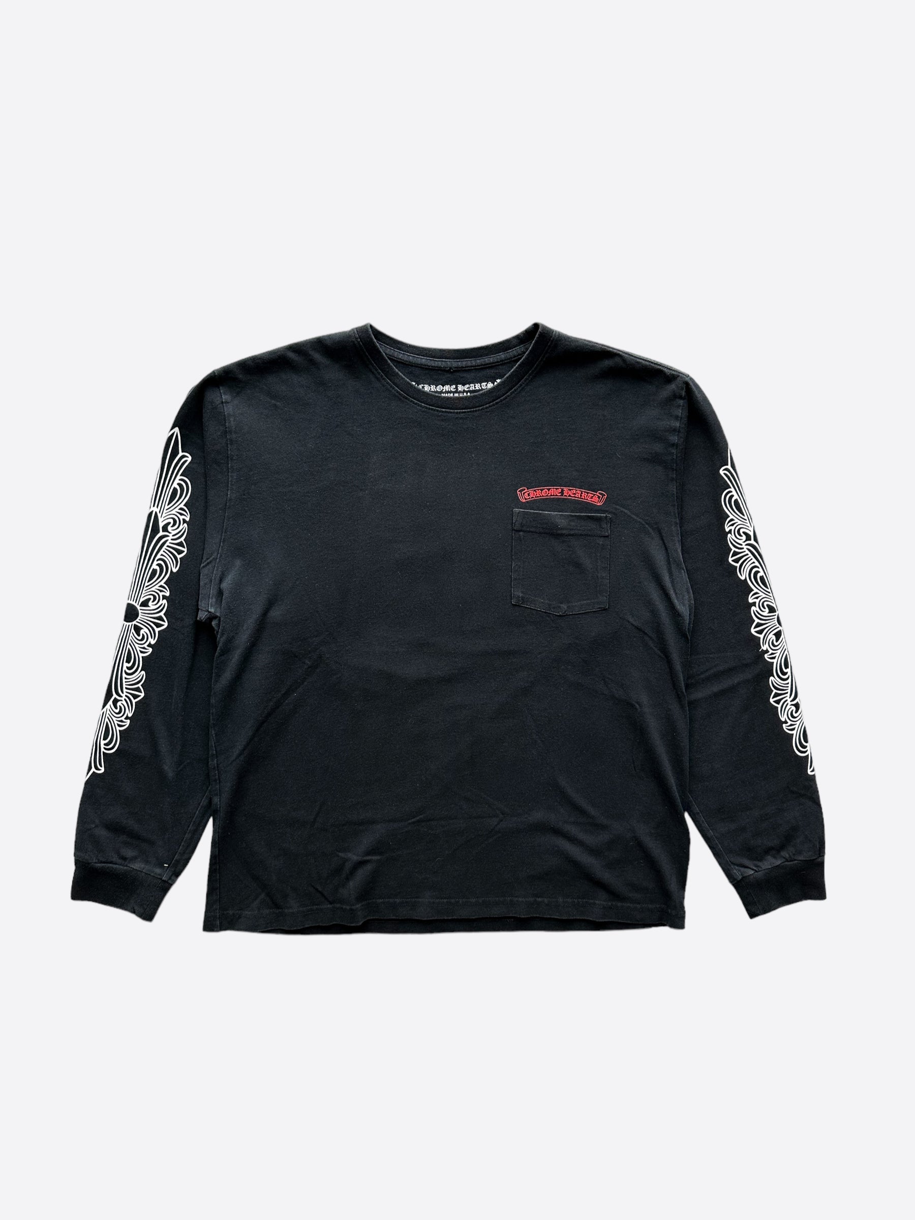 Chrome Hearts Black Matty Boy Chomper Longsleeve T-Shirt – Savonches