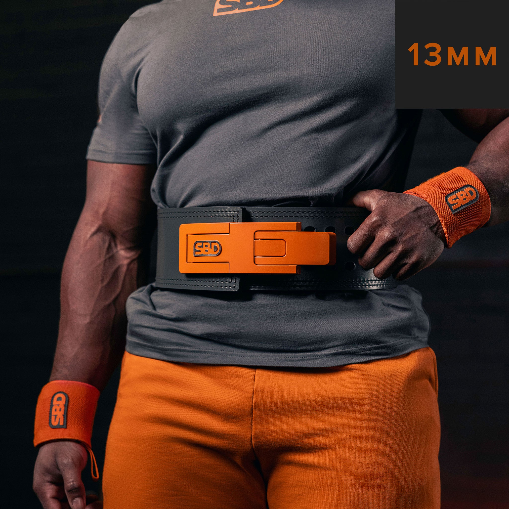 SBD Forge 13mm Lifting Belt | IPF Approved | Orange Grey Lifting