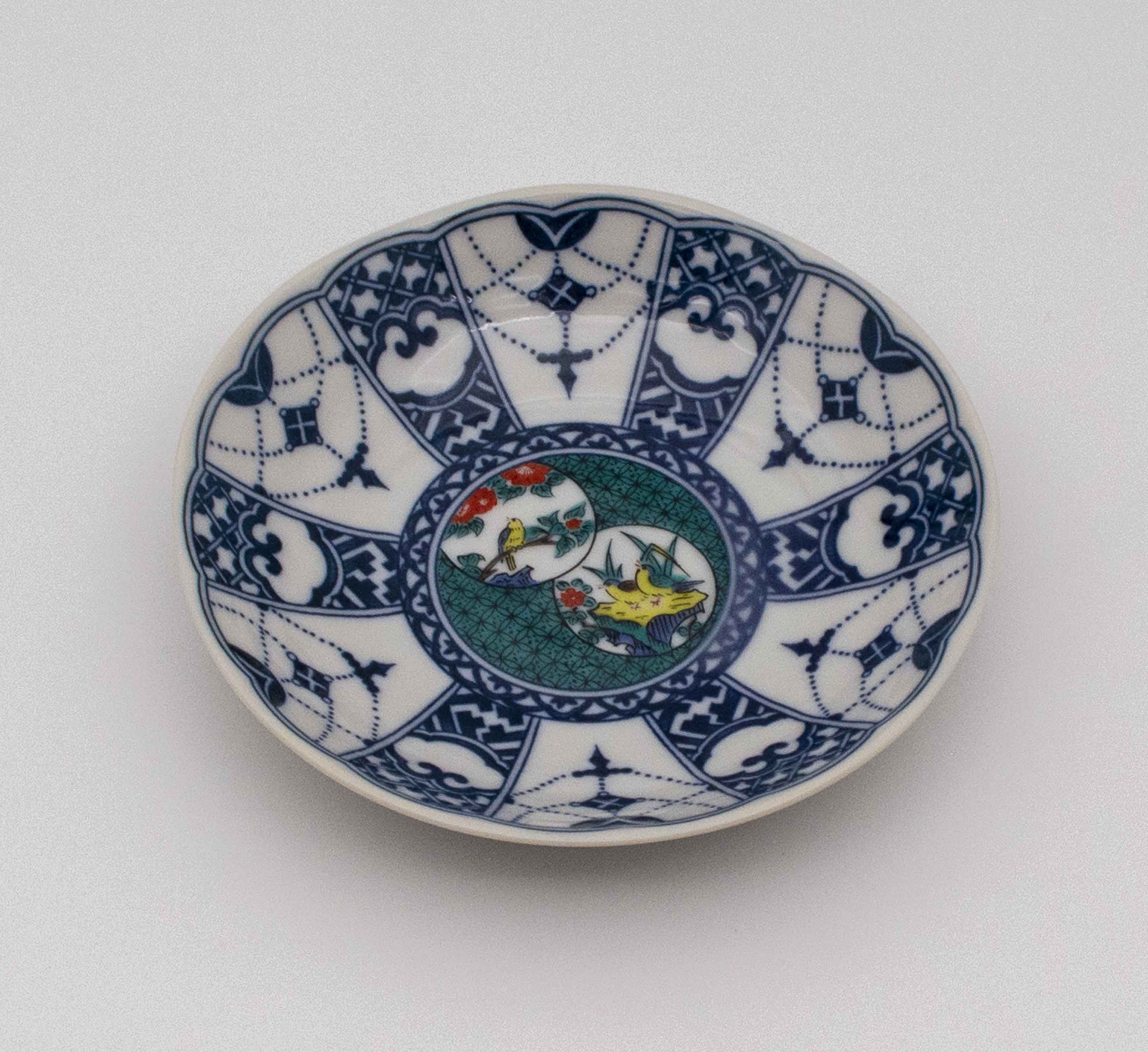 4号皿 染付瓔珞紋時代画風 古九谷 SH-01-K – SEIKOU ONLINE