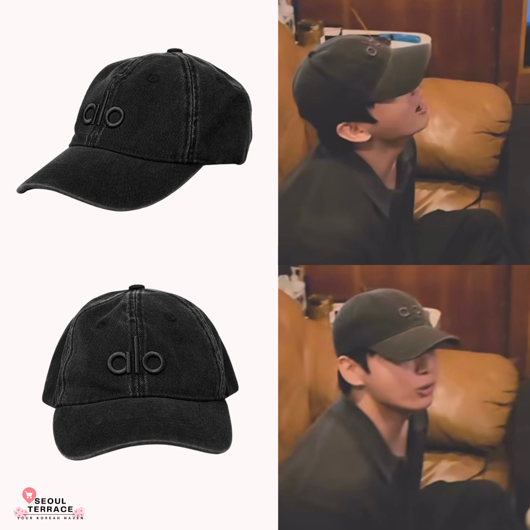ALO - Washed Off-Duty Cap in Vintage Black [Worn by Jungkook