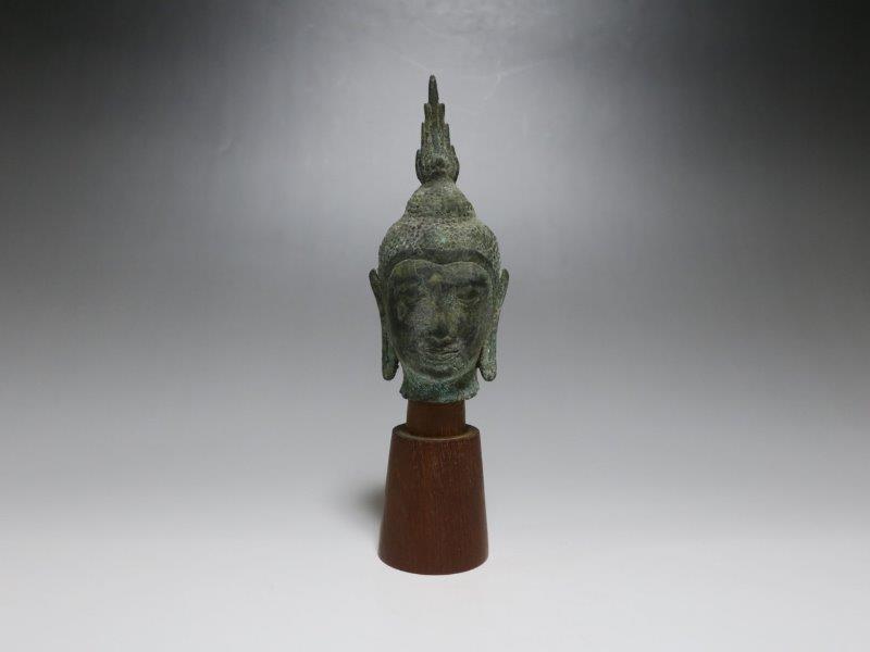 仙遊洞 タイ 青銅 仏頭