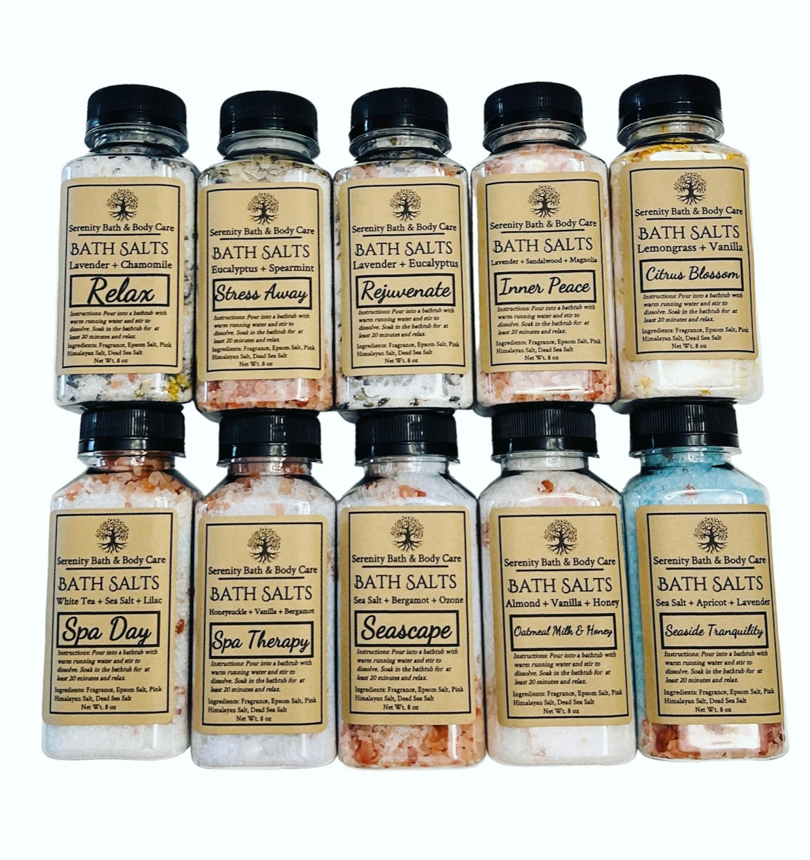 Luxurious Bath Salts Soak - Aromatic and Relaxing, Spa Experience