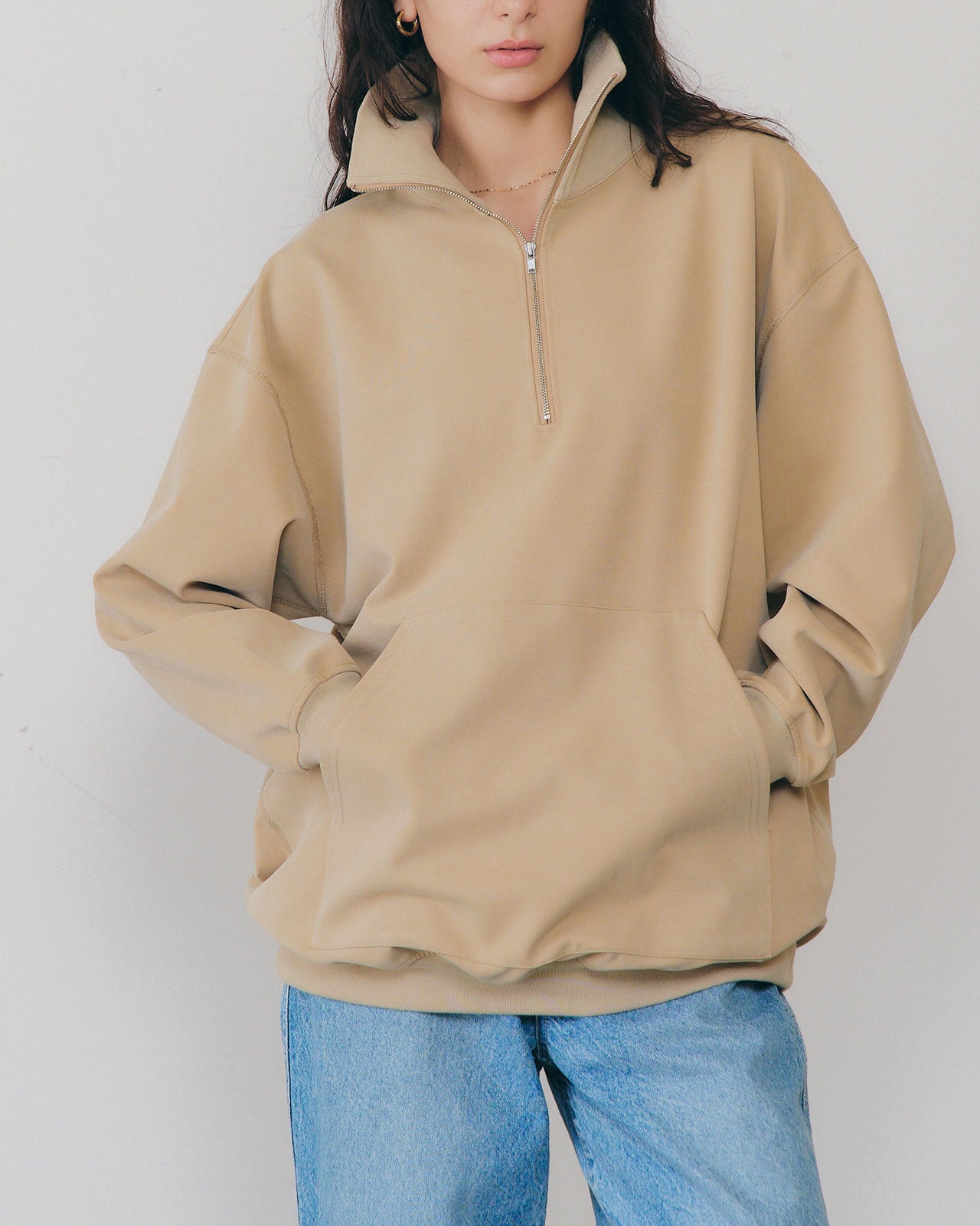 FIBRIL TWILL HALF ZIP – Shinzone