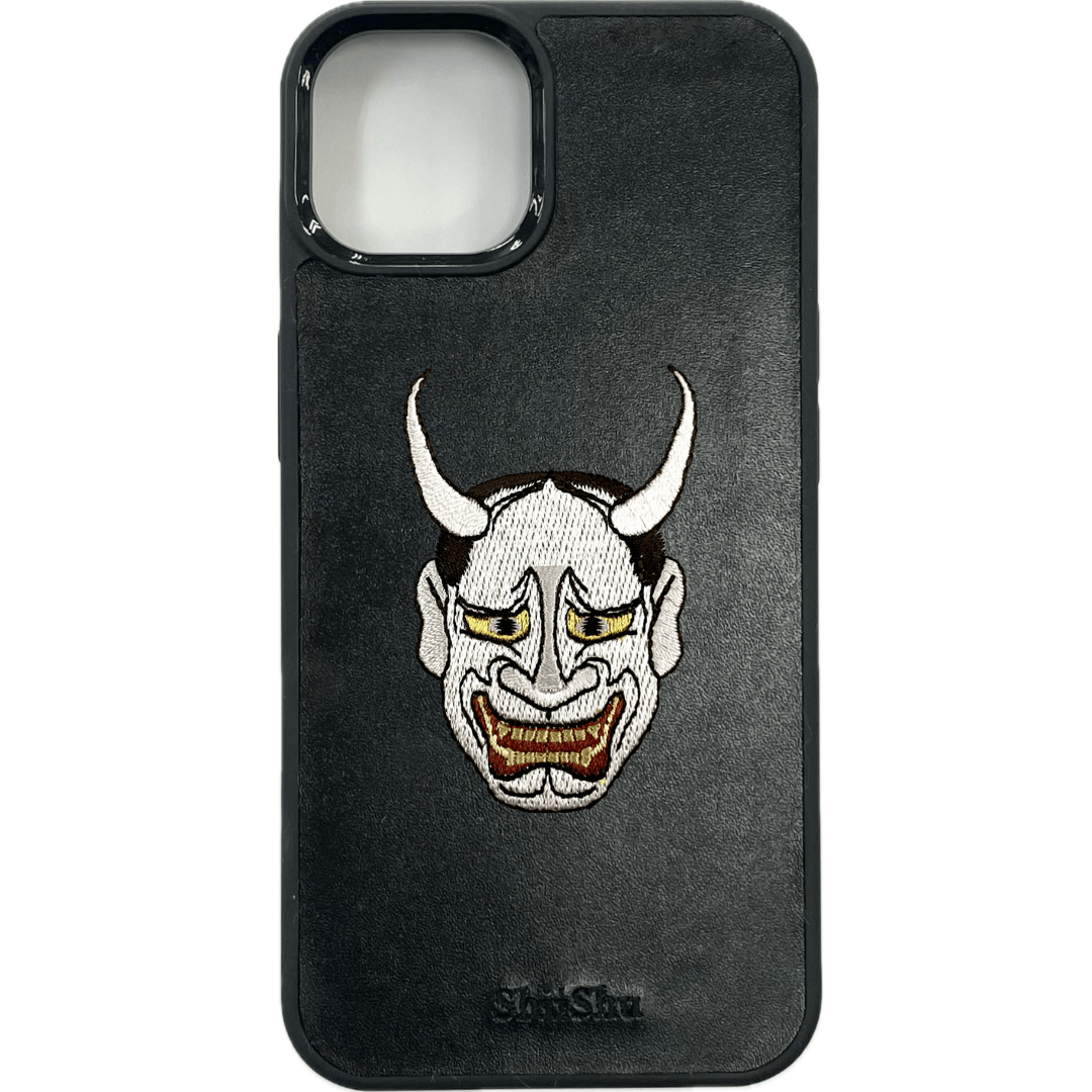 刺繍スマホケース【般若の面】ShiiShu（シーシュ） ｜iPhoneケース【C18】