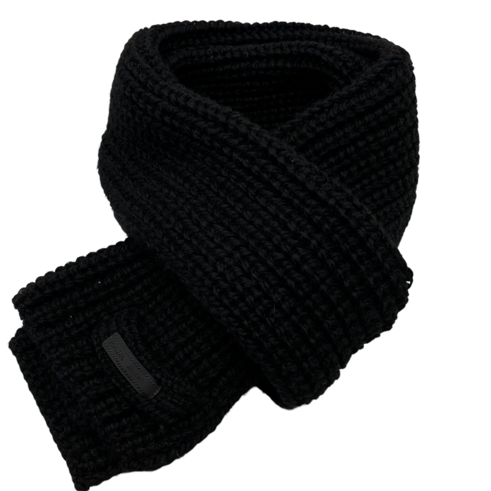 PRADA(プラダ) Low gauge knit wool muffler ローゲージ ニット ウール