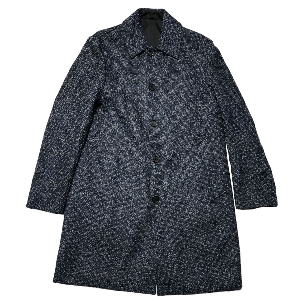 Aquascutum(アクアスキュータム) Reversible tweed wool nylon