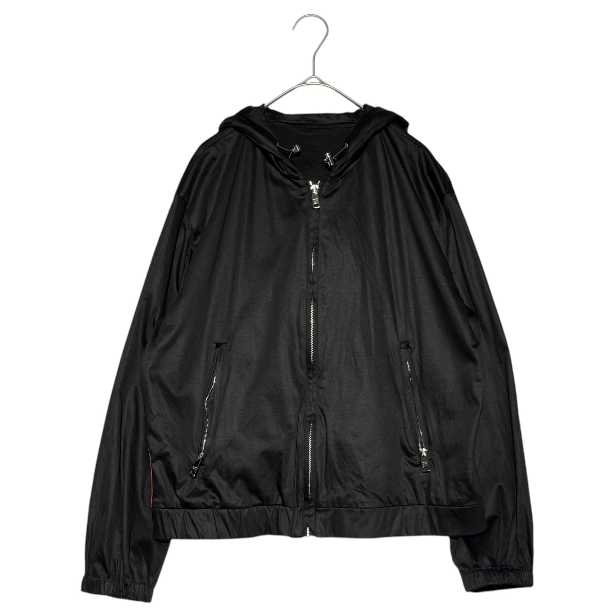 PRADA(プラダ) Sport logo nylon rayon zip hoodie スポーツ ロゴ