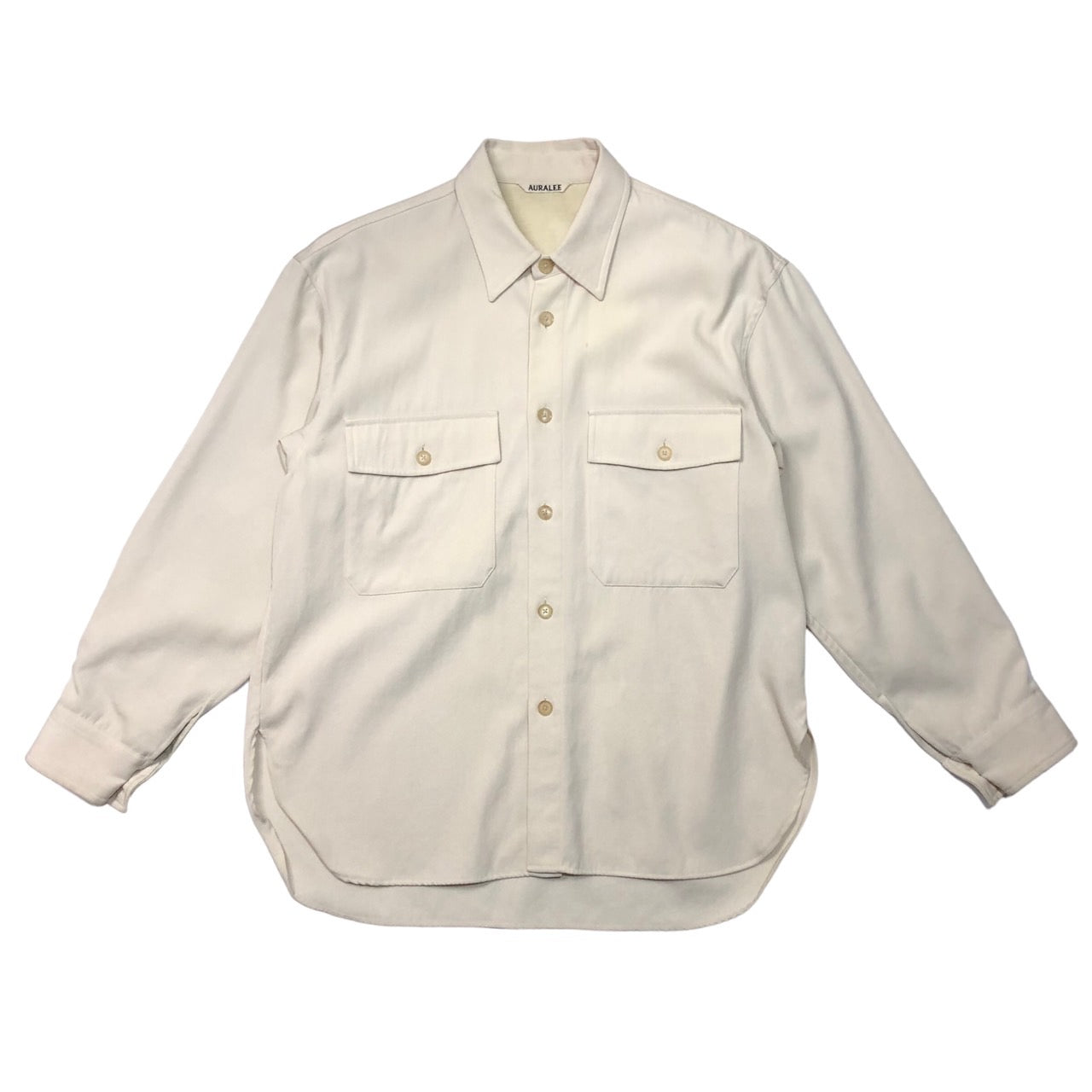AURALEE(オーラリー) 19AW WOOL MAX GABARDINE SHIRTS/ウールマックス