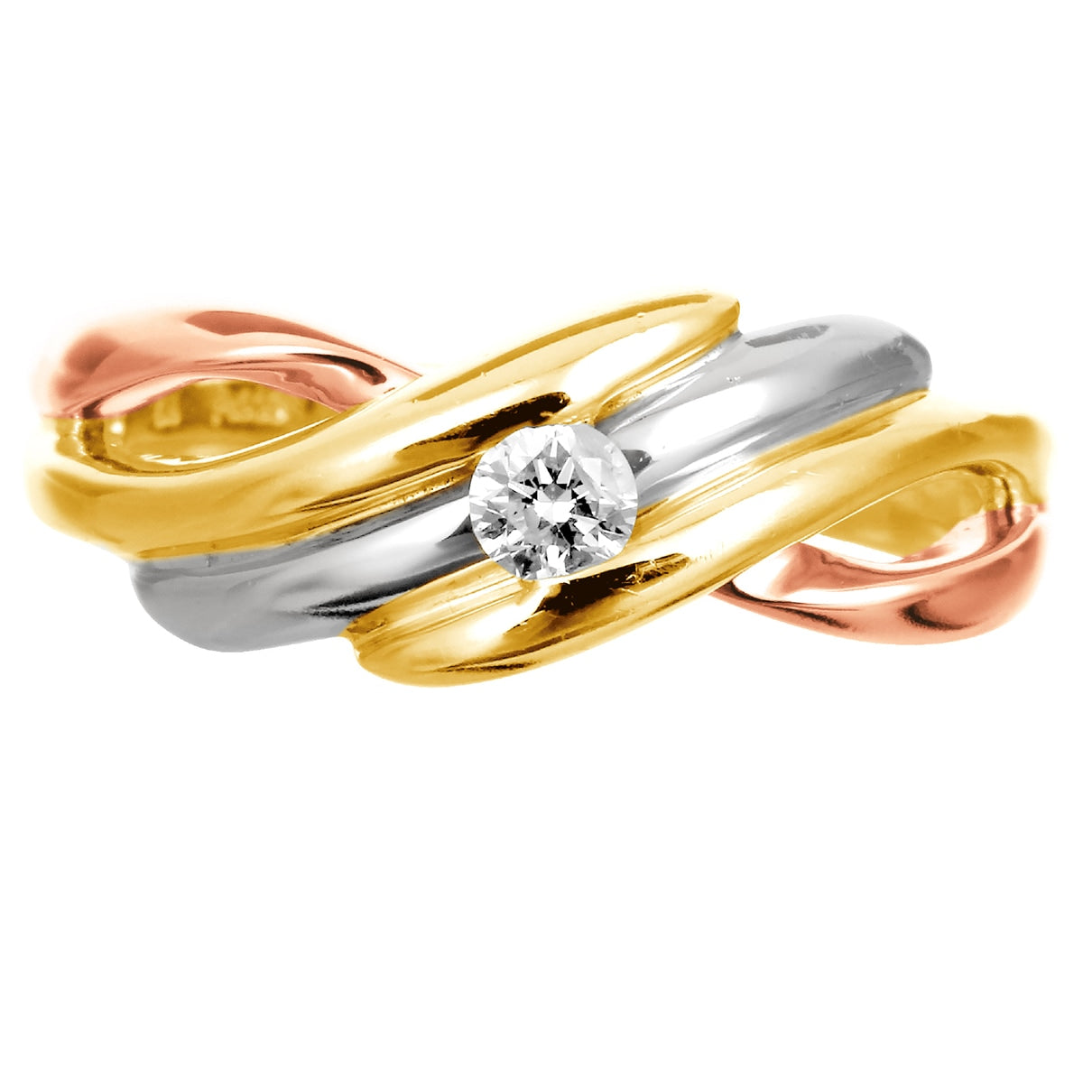 ダイヤモンドリング プラチナ900 k18 | dr6233 – cococaru