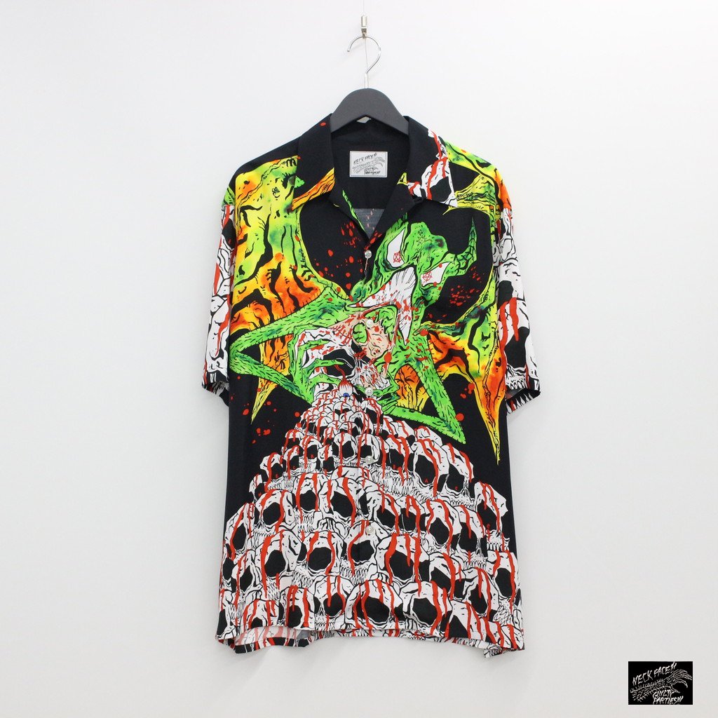 WACKO MARIA | ワコマリア NECK FACE | HAWAIIAN SHIRT TYPE 1 #BLACK